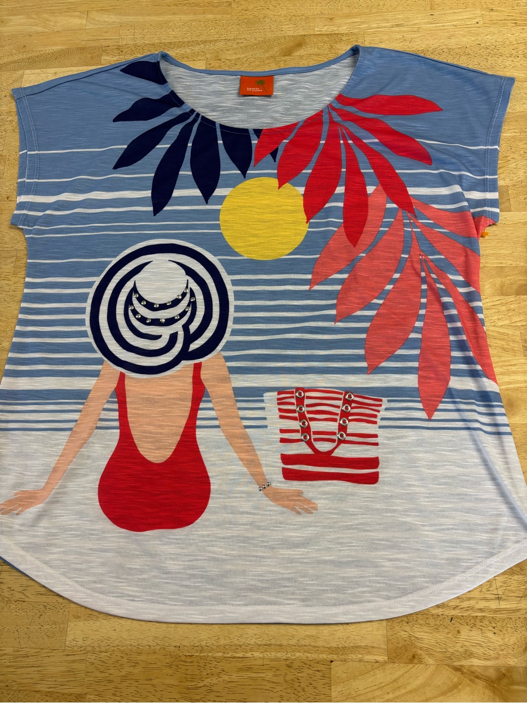 Nwot Hearts Of Palm Smoothie Sailing Beach Day Tee Shirt